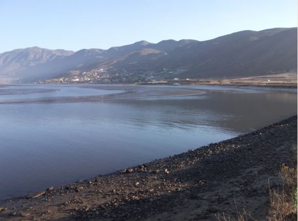 water sampling: Punta Banda estuary salt curve